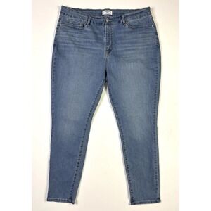 Levi's Denizen Jeans Women's 18M 35x32 High Rise Skinny Denim Stretch Blue
